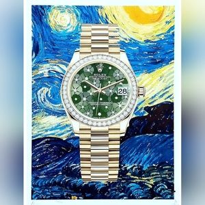 Rolex 8 1/2"x11" Framed Wall Art